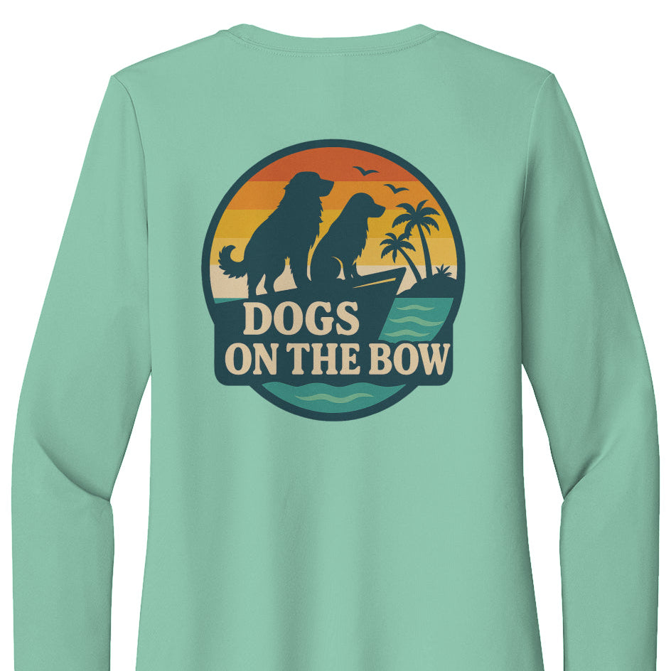 Retro DOB at Sunset – Women's UV Coastal Sun Shirt