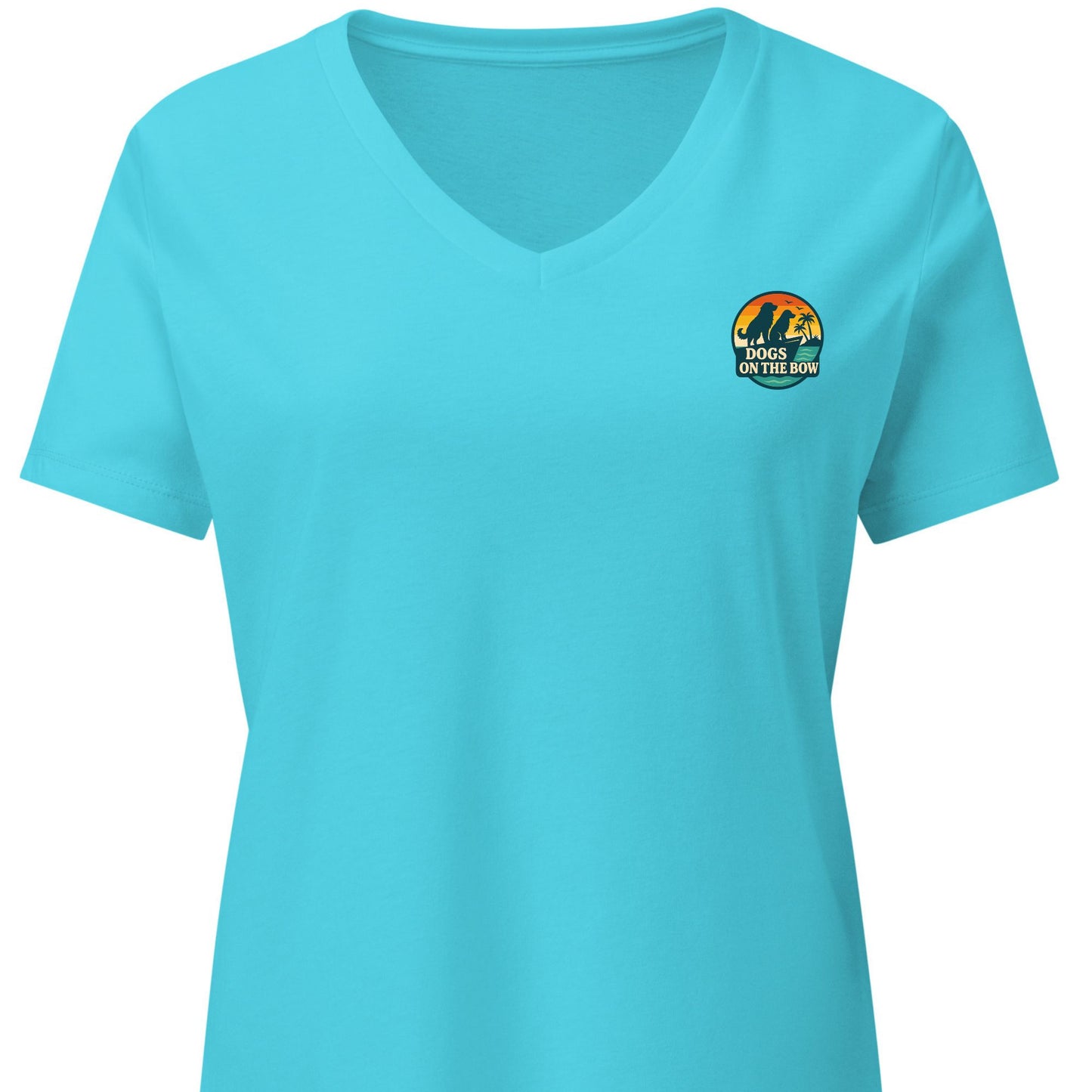 Retro DOB at Sunset – Women’s Premier Coastal V-Neck