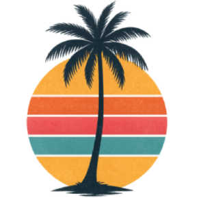 Single Palm at Sunset