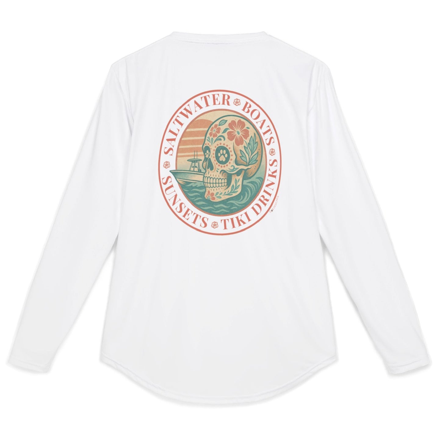 Saltwater • Boats • Sunsets • Tiki Drinks - Women's UV Sun Shirt