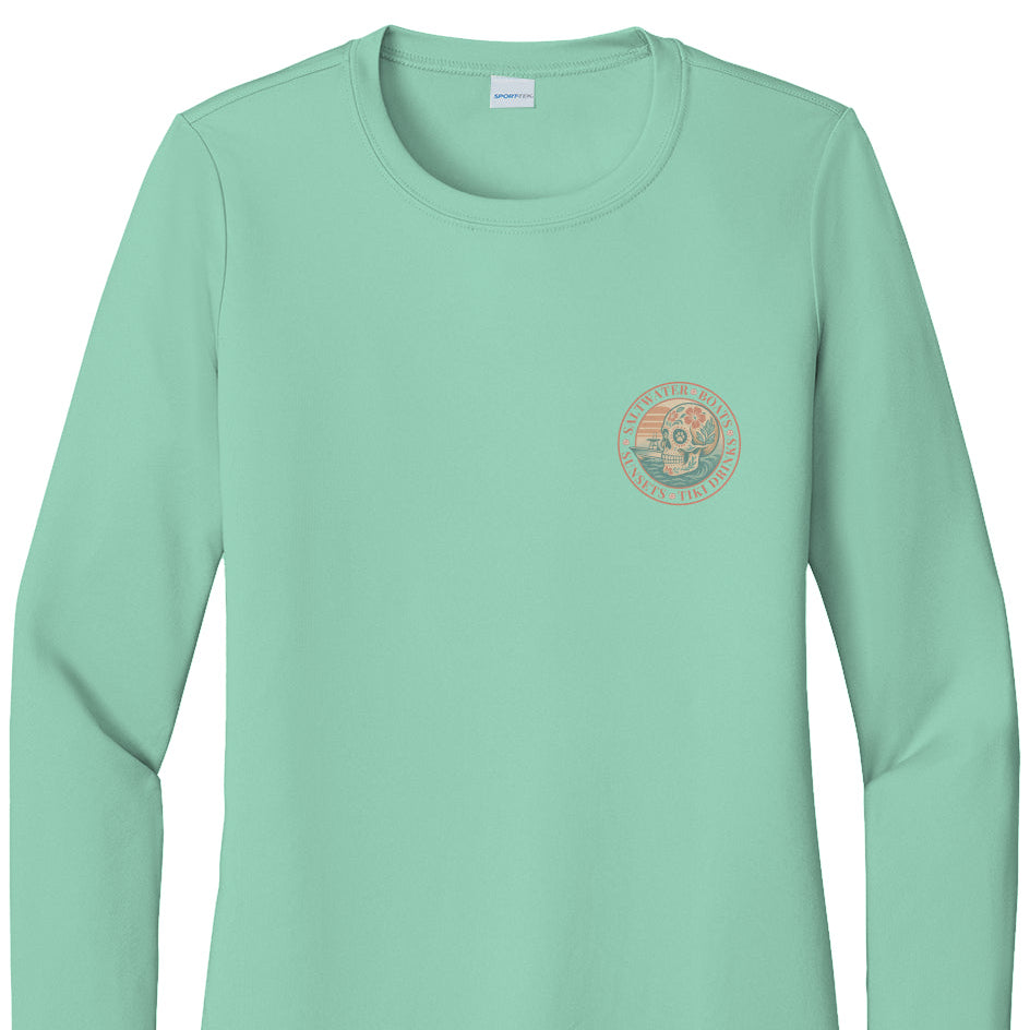 Saltwater • Boats • Sunsets • Tiki Drinks – The Women’s UV Coastal Sun Shirt