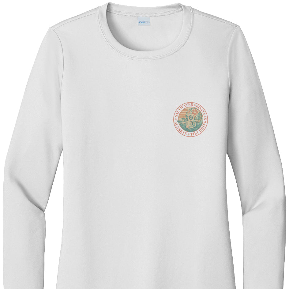 Saltwater • Boats • Sunsets • Tiki Drinks – The Women’s UV Coastal Sun Shirt
