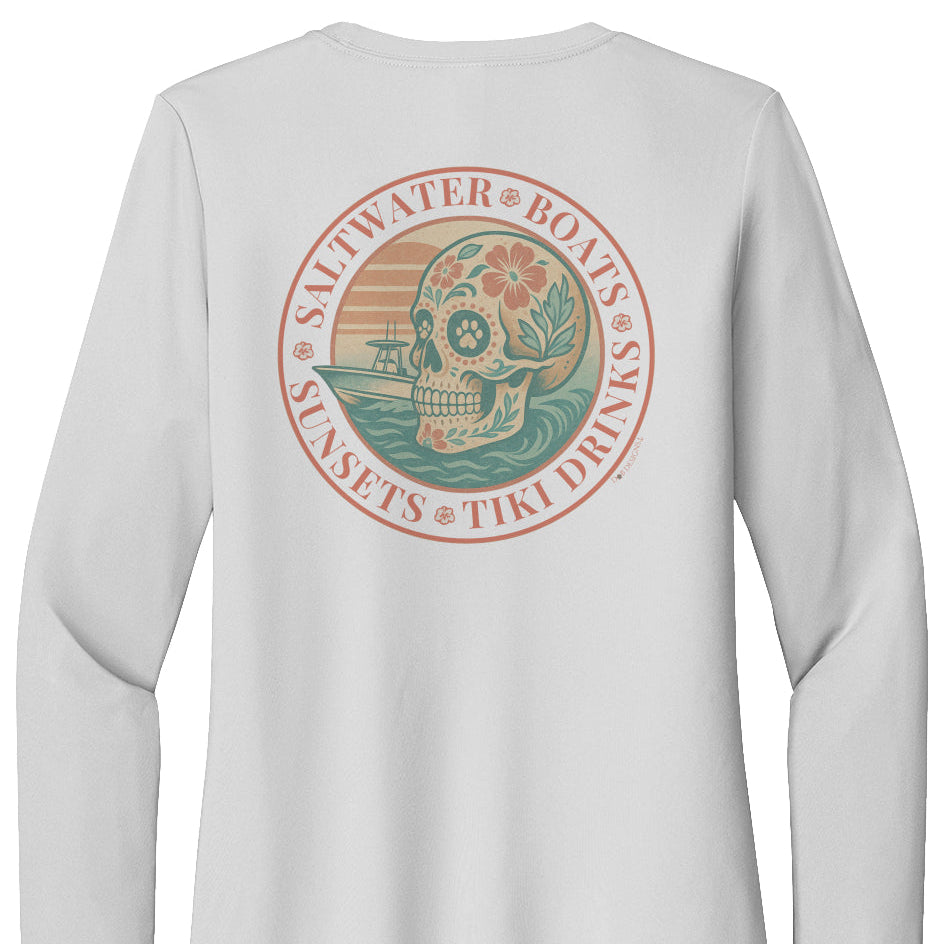 Saltwater • Boats • Sunsets • Tiki Drinks – The Women’s UV Coastal Sun Shirt