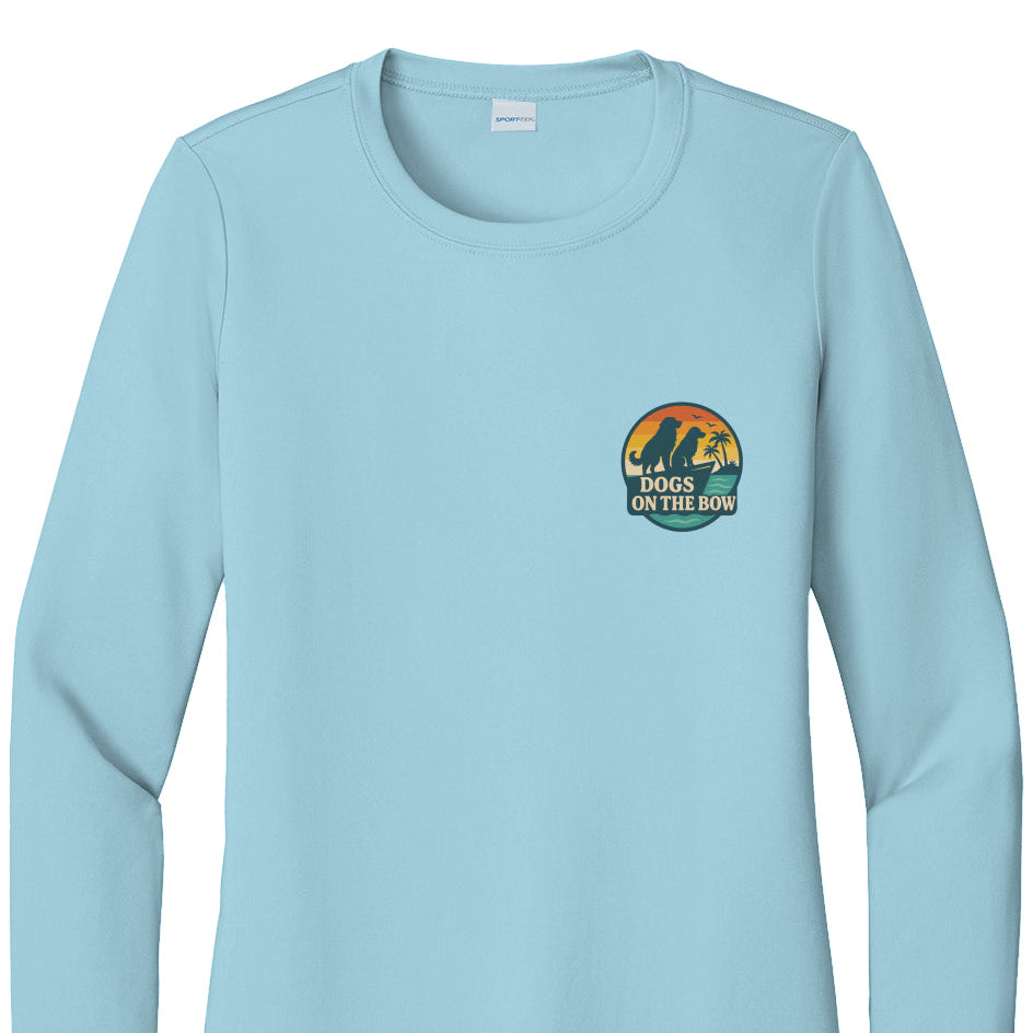 Retro DOB at Sunset – Women's UV Coastal Sun Shirt
