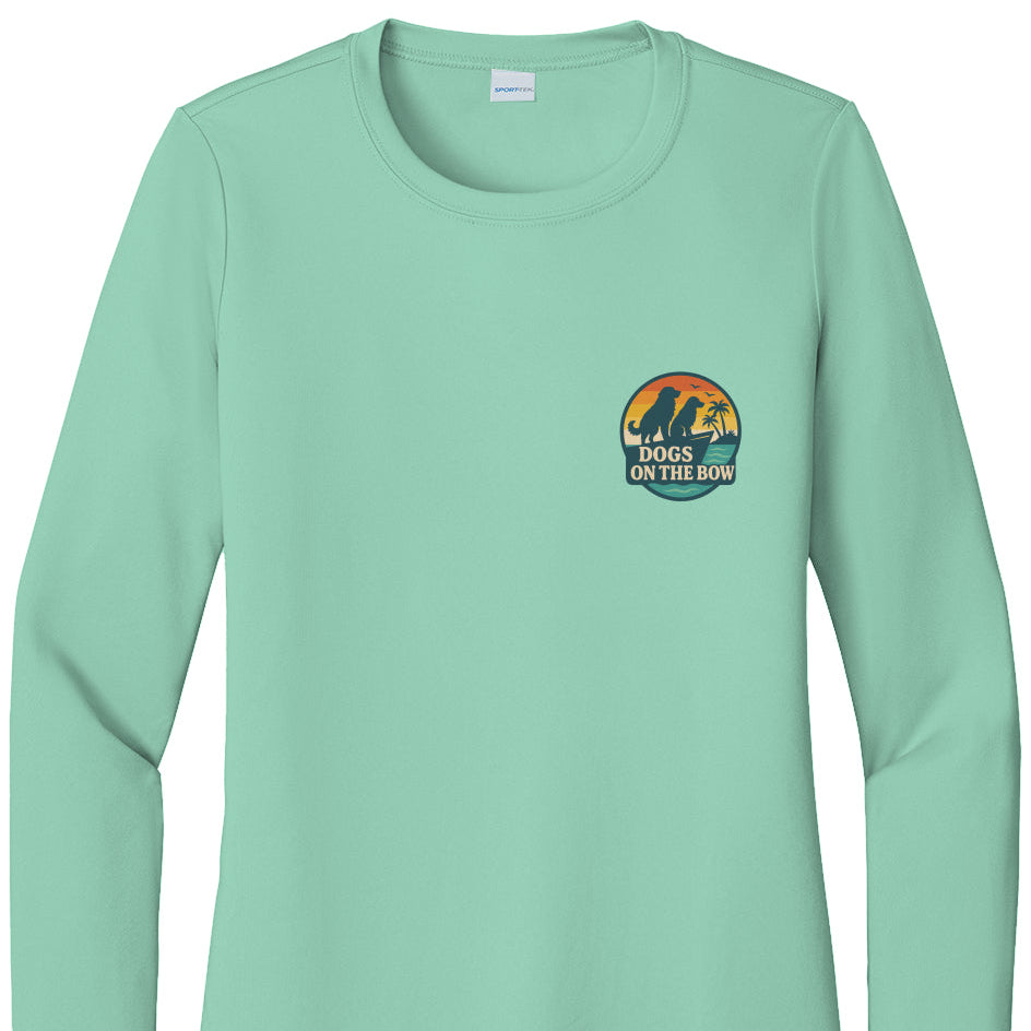 Retro DOB at Sunset – Women's UV Coastal Sun Shirt