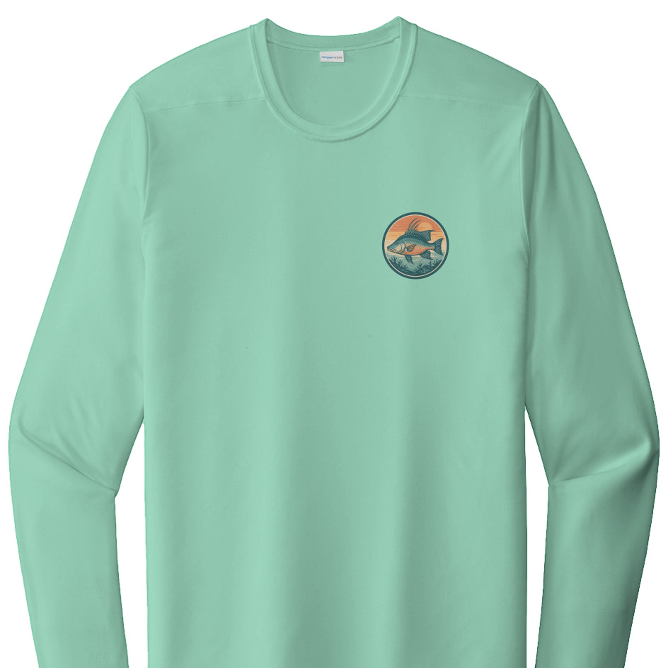 Hogfish at Sunset - Posi UV Pro LS Tee