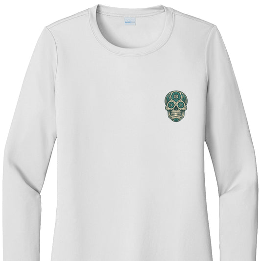 Saltwater Skull - Womens Posi UV Pro LS Tee