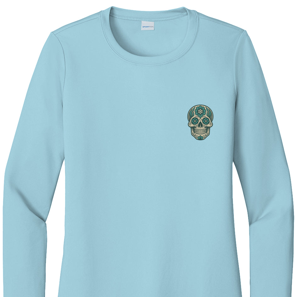 Saltwater Skull - Womens Posi UV Pro LS Tee