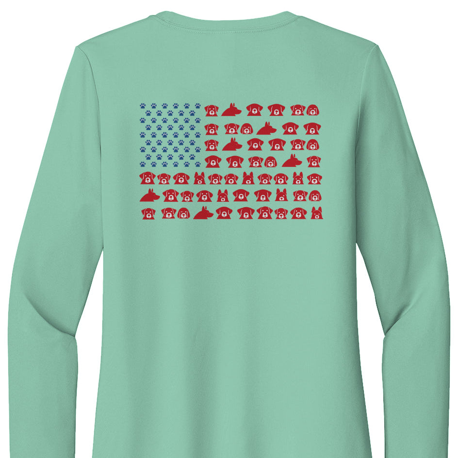 DOB Flag Edition - Womens Posi UV Pro LS Tee