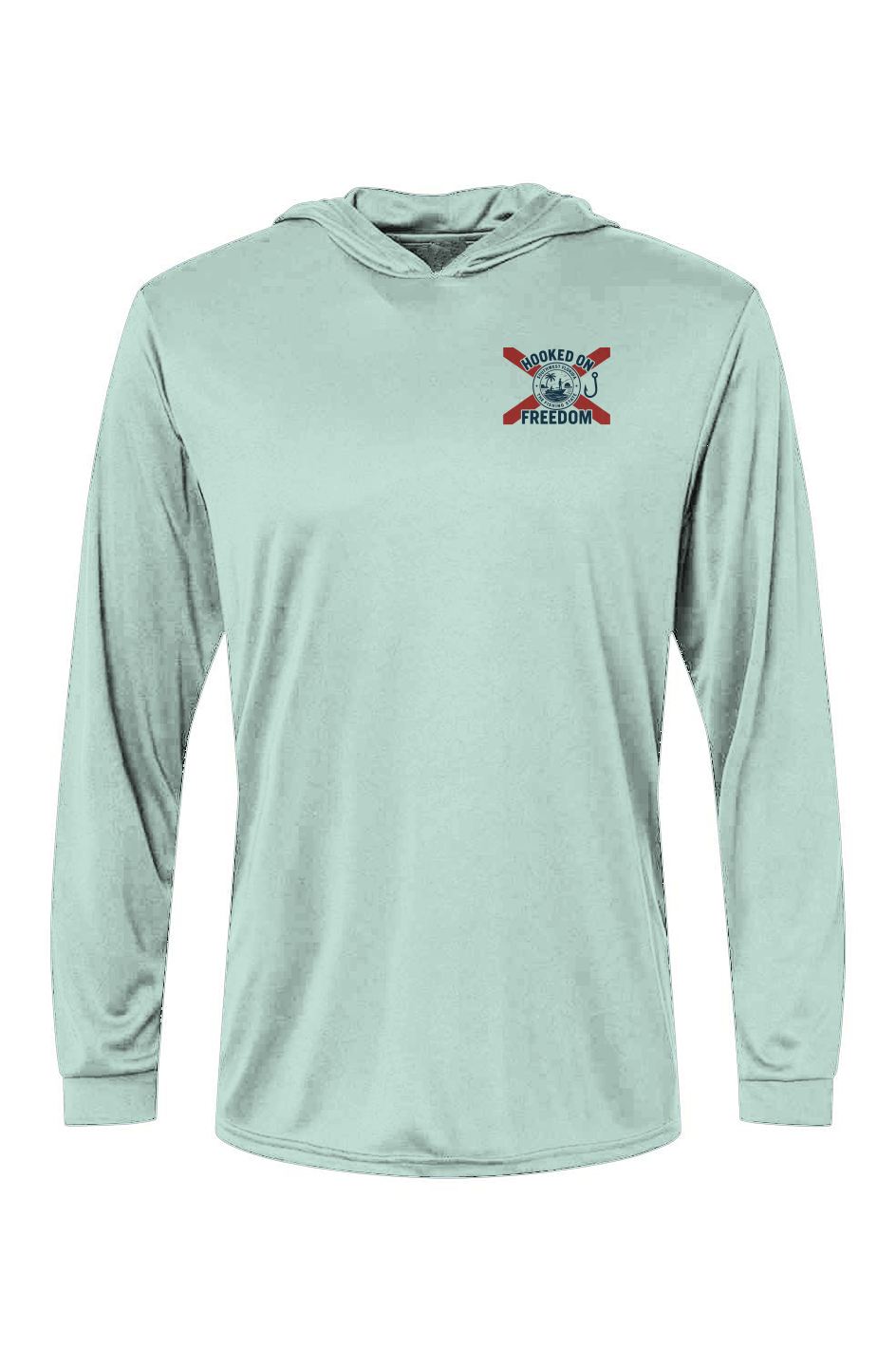 Hooked On Freedom FL Flag - Hooded LS Tee
