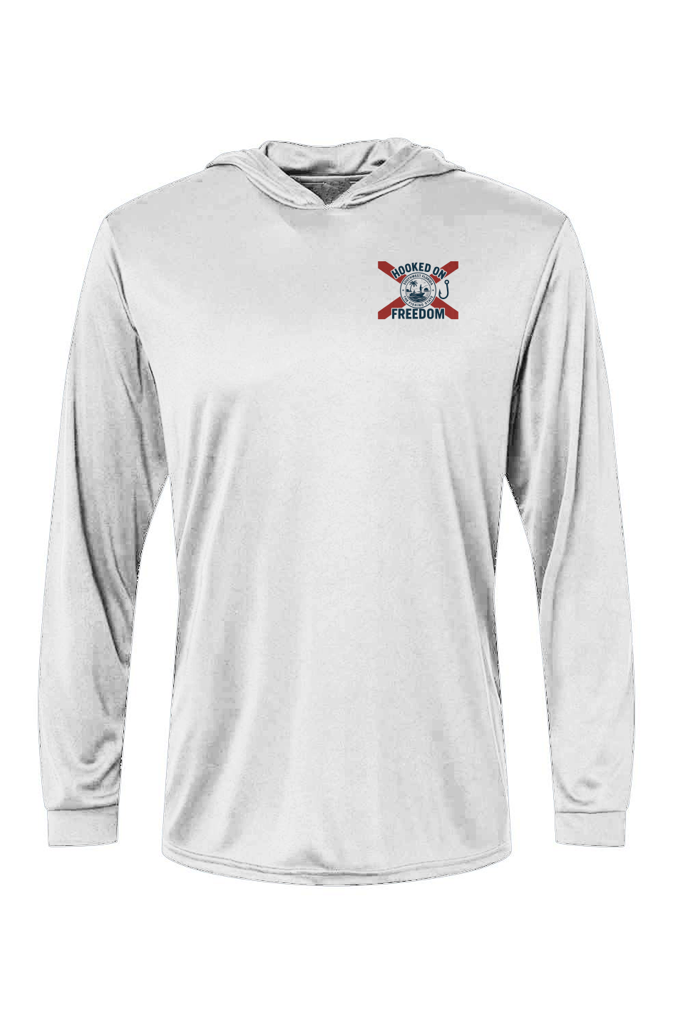 Hooked On Freedom FL Flag - Hooded LS Tee
