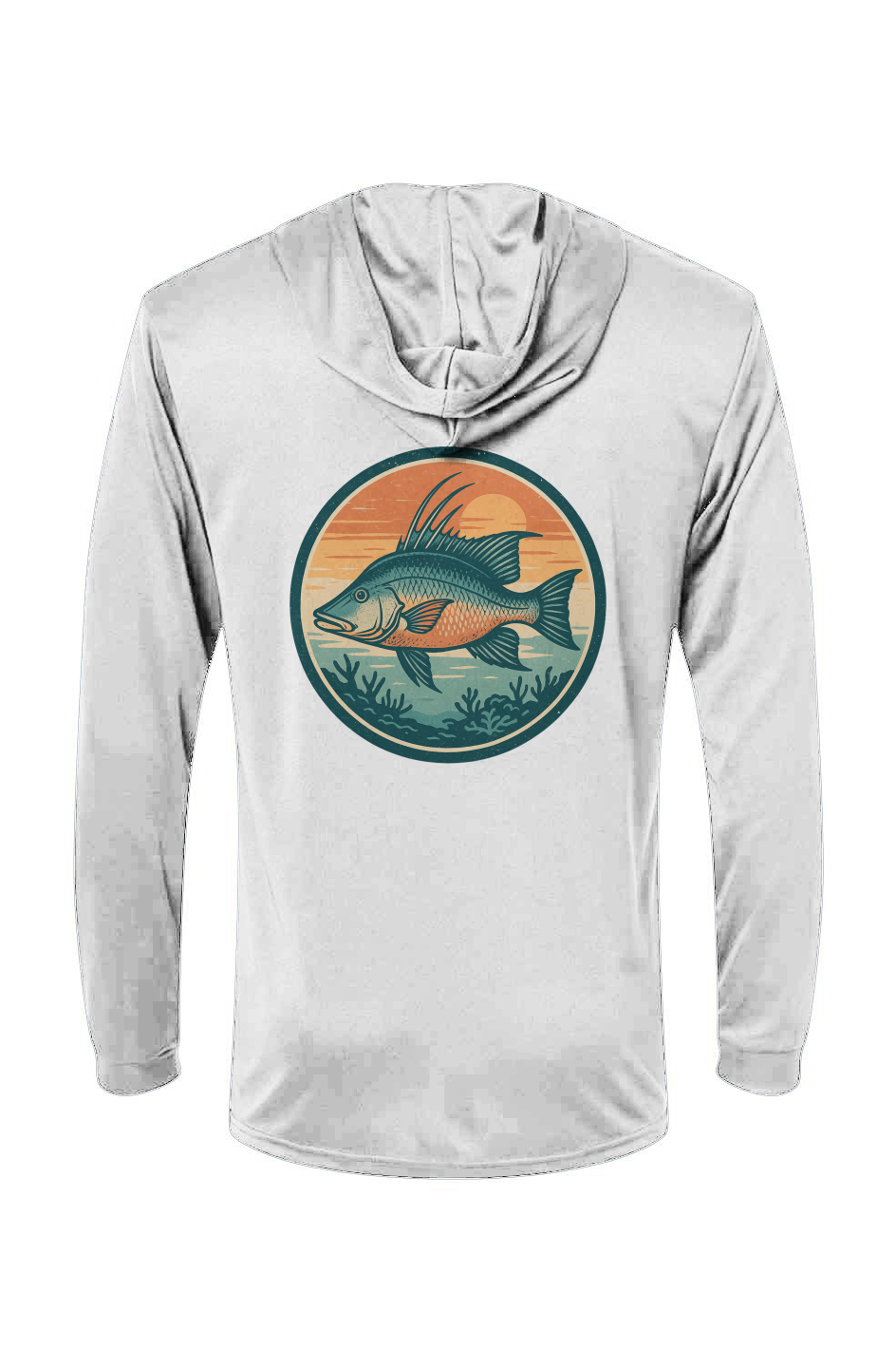 Hogfish at Sunset - Hooded LS Tee