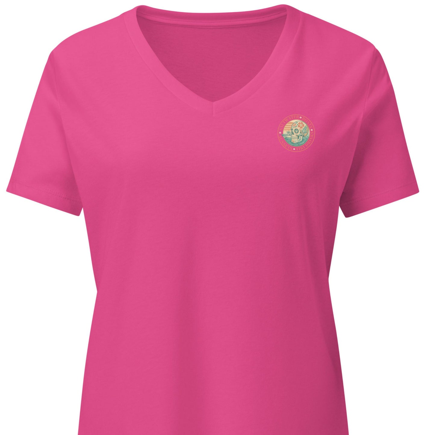 Saltwater • Boats • Sunsets • Tiki Drinks  Women’s - Premier Coastal V-Neck