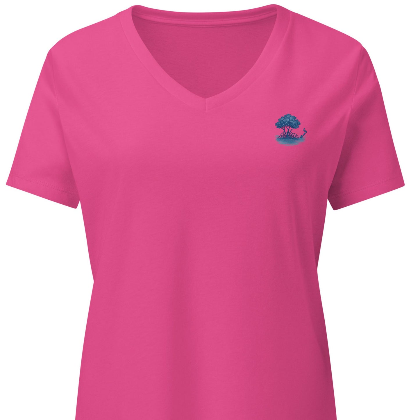 Mangrove Haven at Sunrise – Women’s Premier Coastal V-Neck