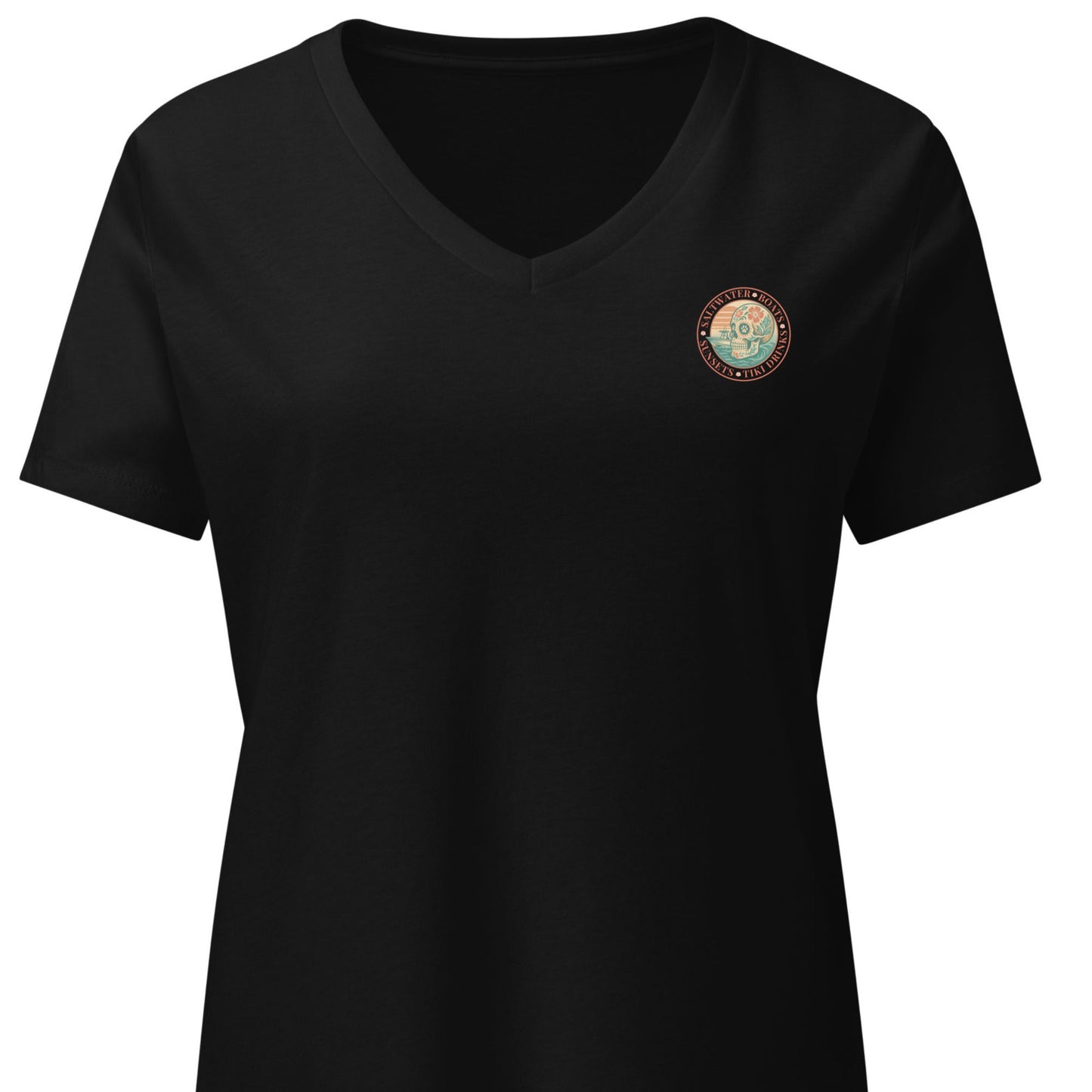 Saltwater • Boats • Sunsets • Tiki Drinks  Women’s - Premier Coastal V-Neck