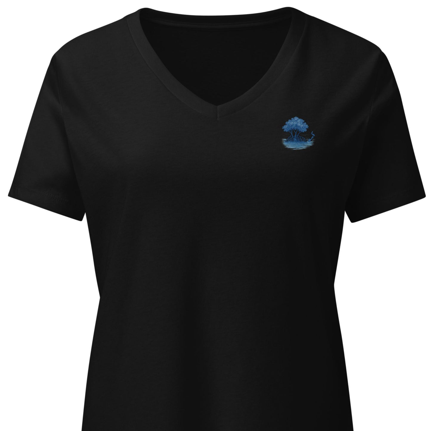 Mangrove Haven at Sunrise – Women’s Premier Coastal V-Neck