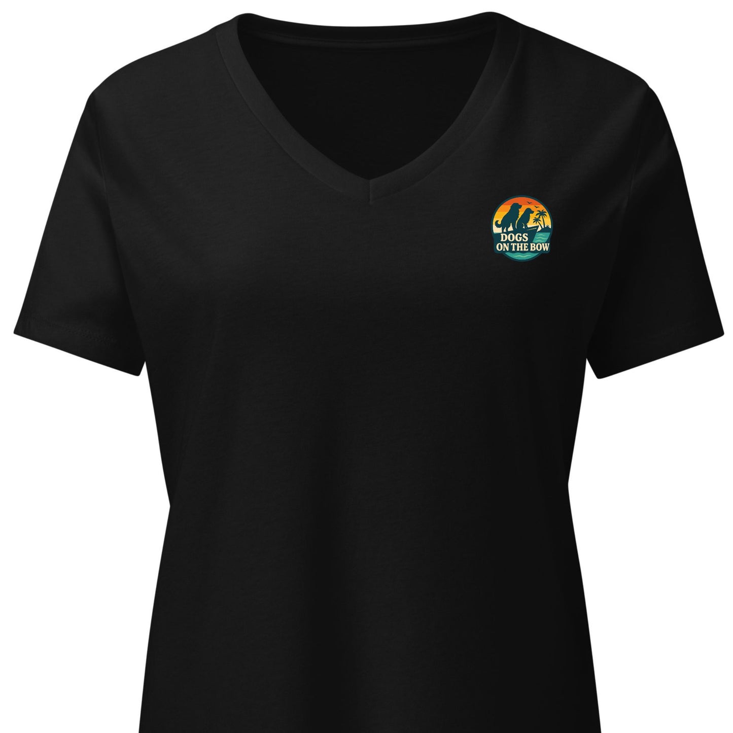 Retro DOB at Sunset – Women’s Premier Coastal V-Neck