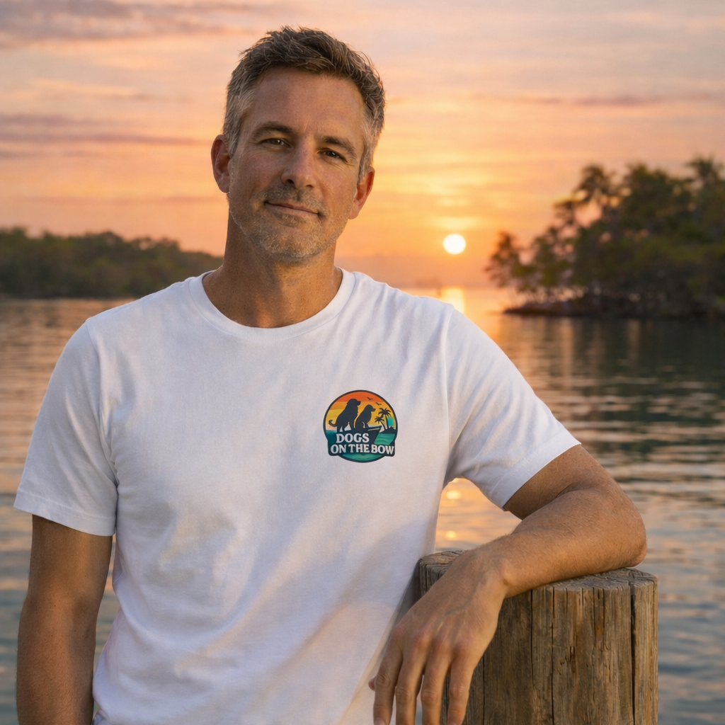 Retro DOB at Sunset  The Everyday Coastal Tee (Unisex Crew Neck)