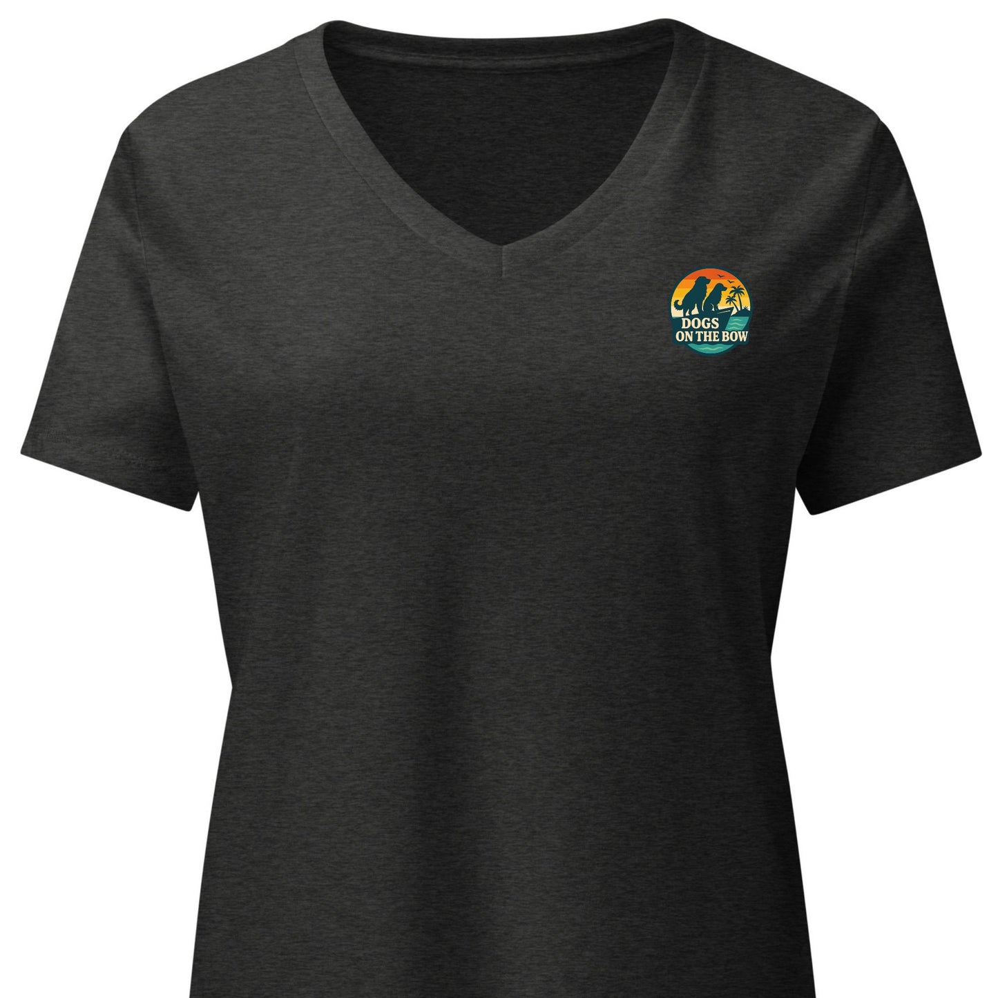 Retro DOB at Sunset – Women’s Premier Coastal V-Neck