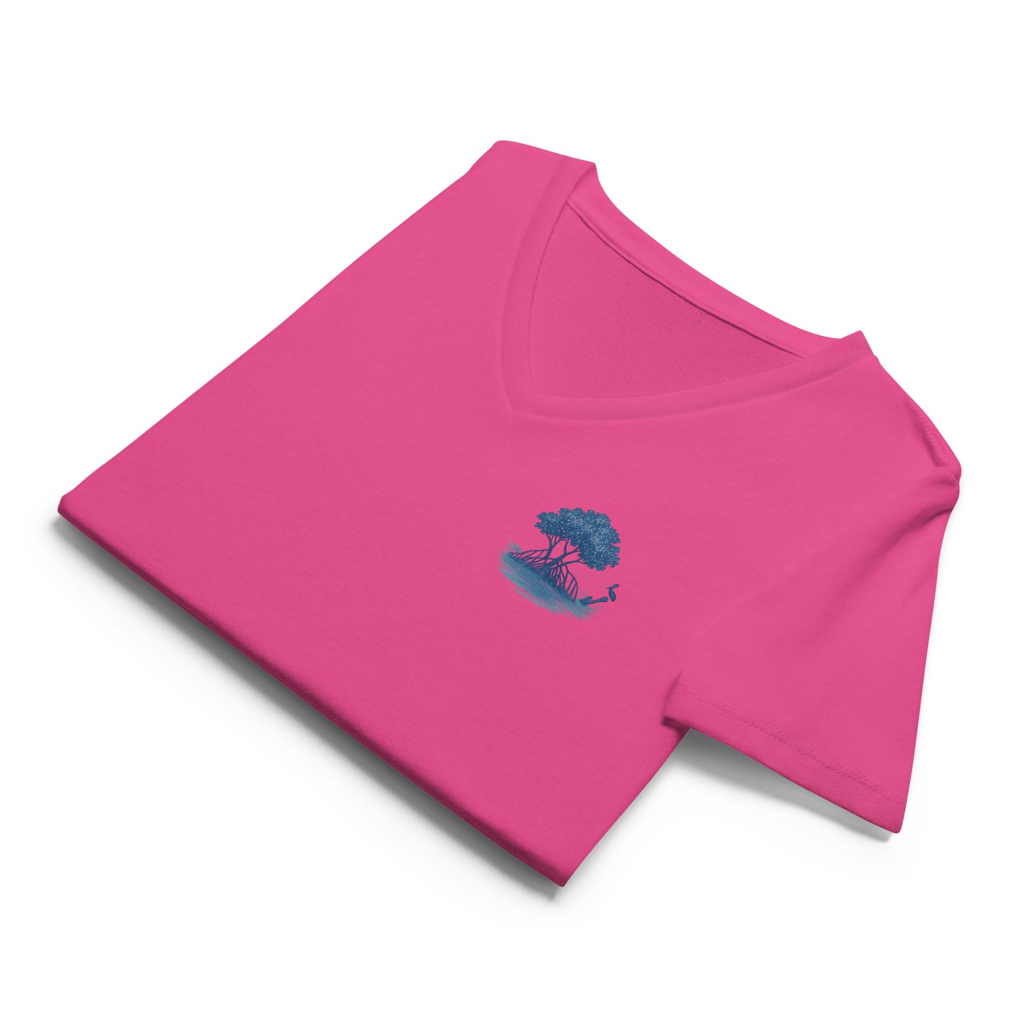 Mangrove Haven at Sunrise – Women’s Premier Coastal V-Neck