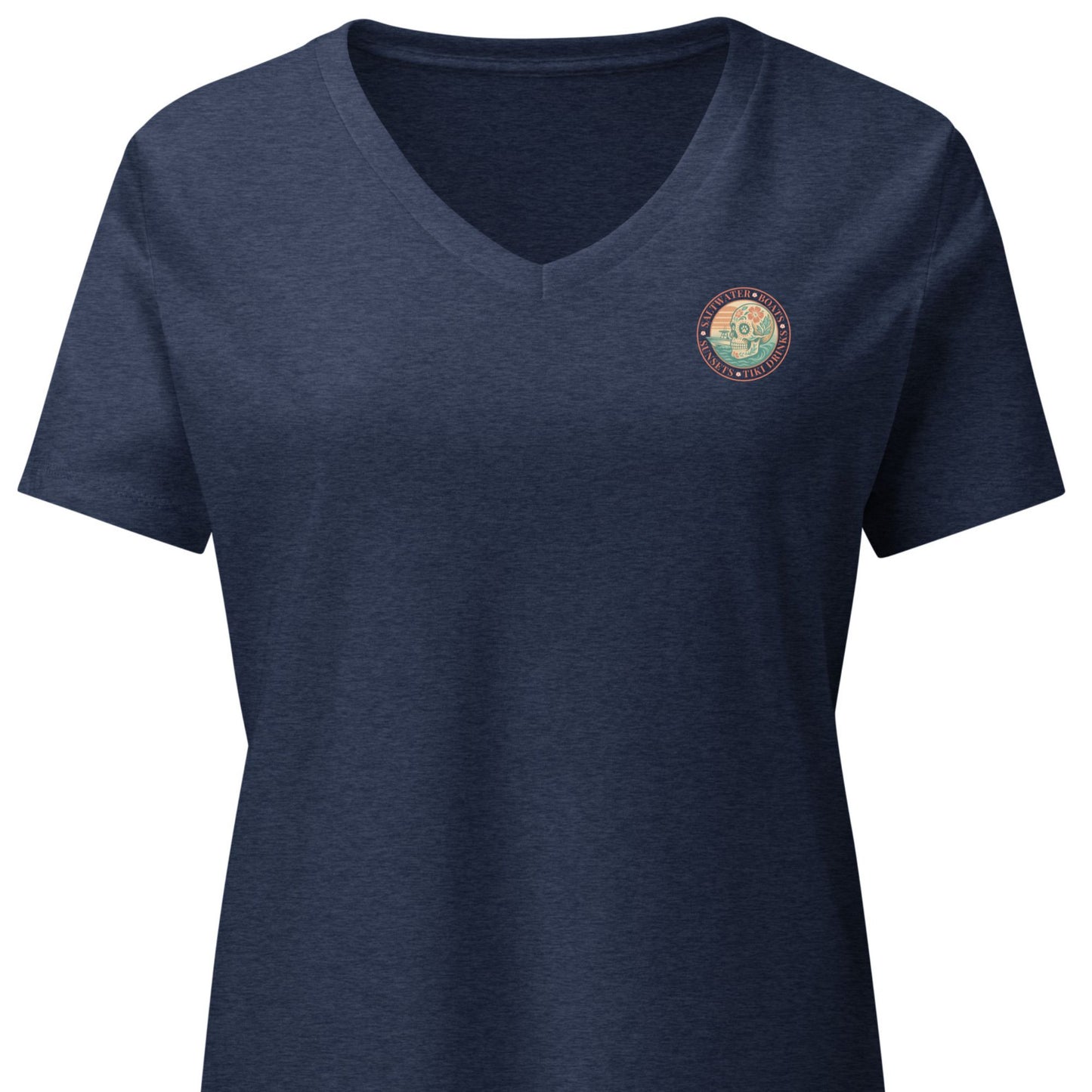 Saltwater • Boats • Sunsets • Tiki Drinks  Women’s - Premier Coastal V-Neck