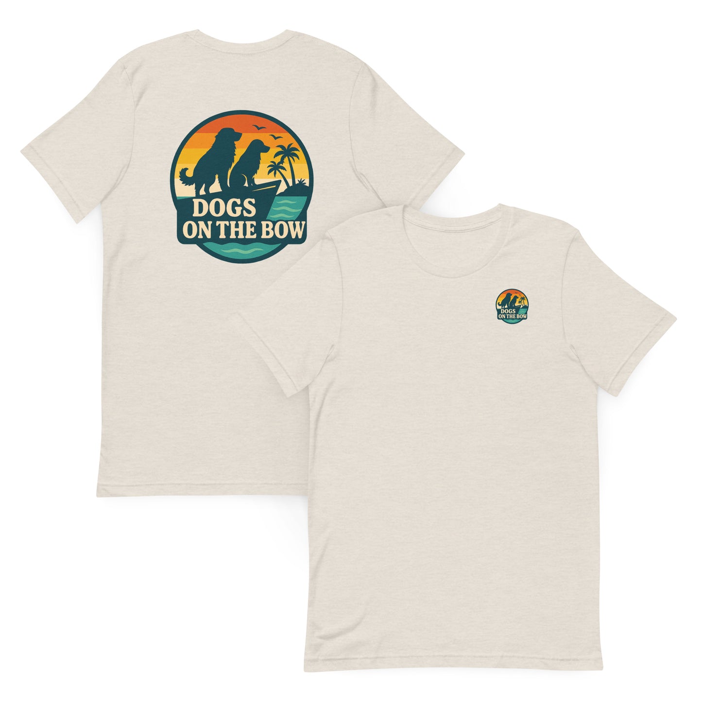 Retro DOB at Sunset  The Everyday Coastal Tee (Unisex Crew Neck)
