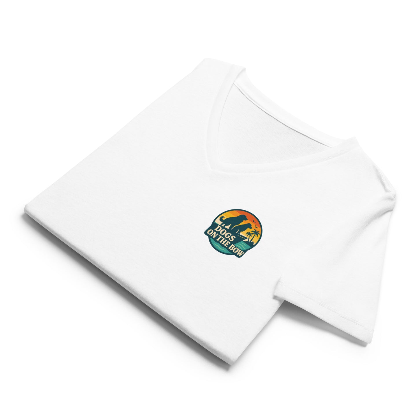 Retro DOB at Sunset – Women’s Premier Coastal V-Neck