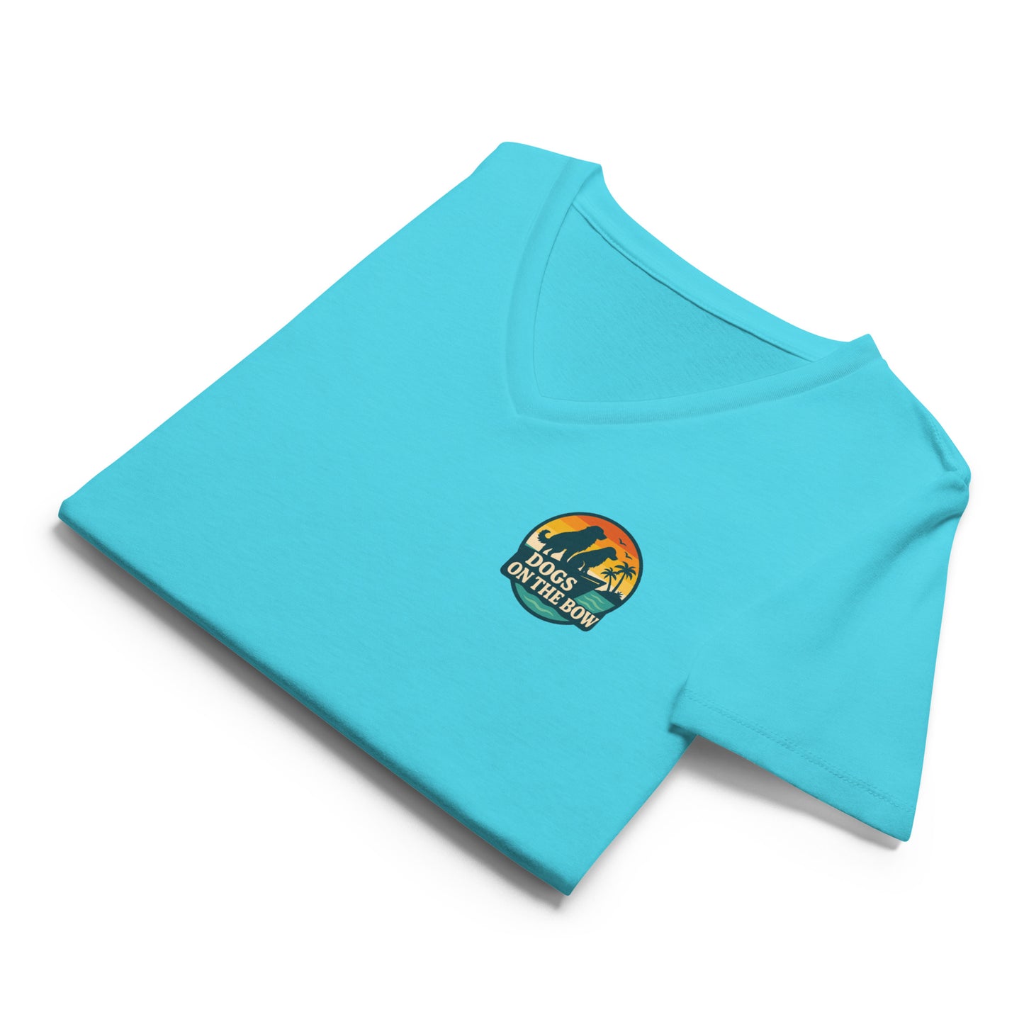 Retro DOB at Sunset – Women’s Premier Coastal V-Neck