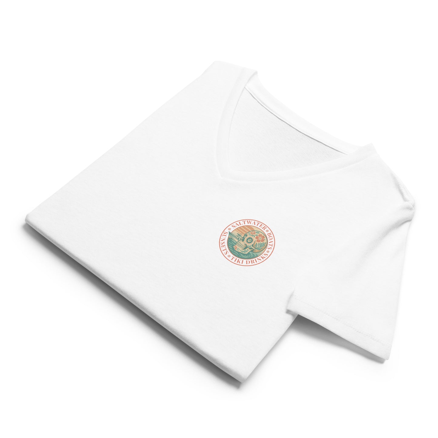 Saltwater • Boats • Sunsets • Tiki Drinks  Women’s - Premier Coastal V-Neck