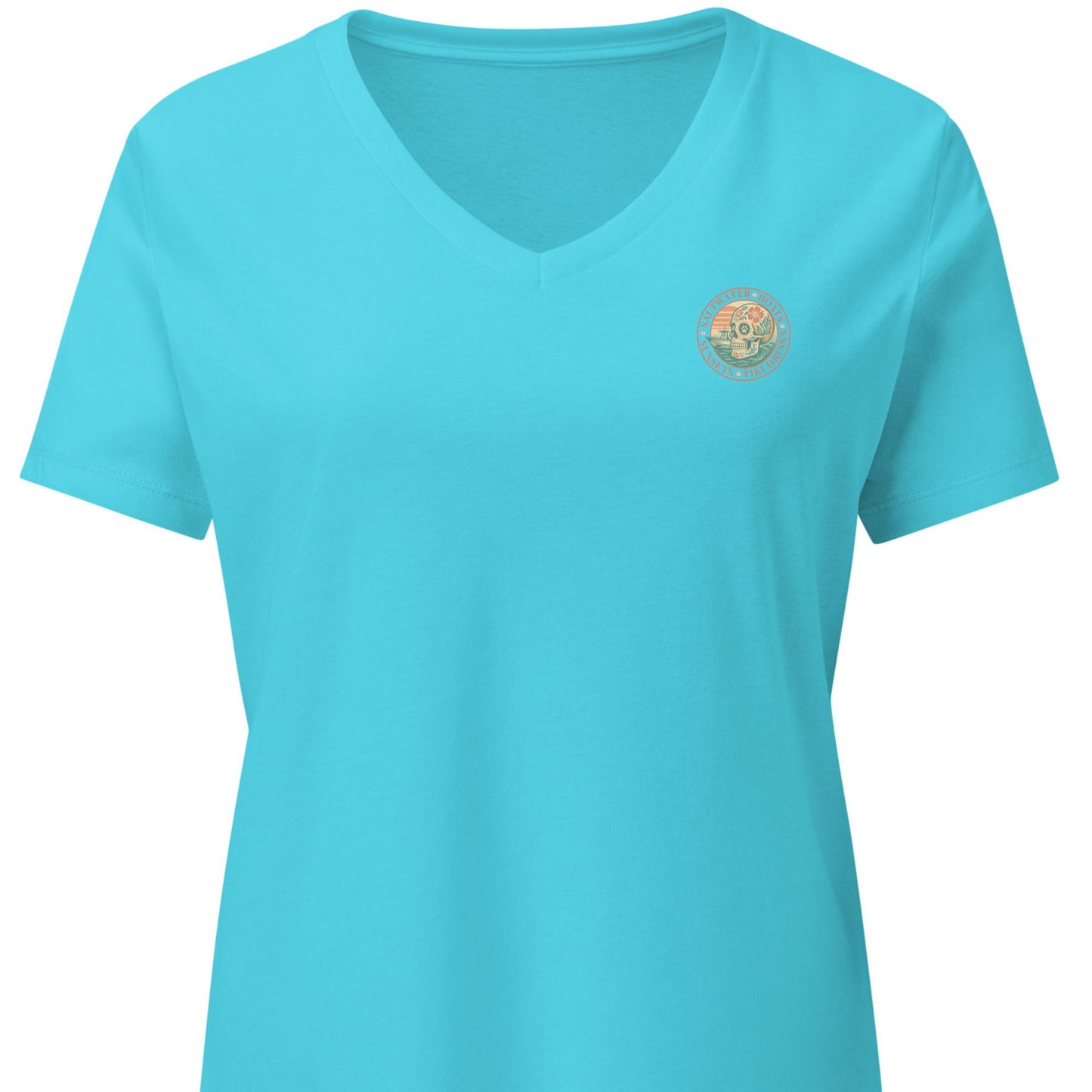 Saltwater • Boats • Sunsets • Tiki Drinks  Women’s - Premier Coastal V-Neck