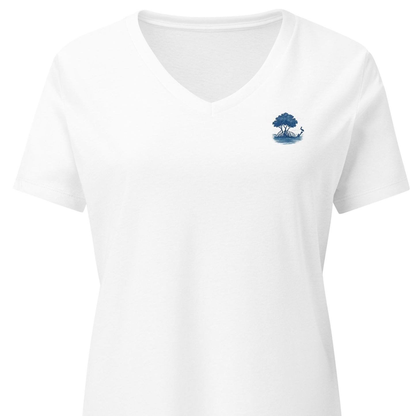 Mangrove Haven at Sunrise – Women’s Premier Coastal V-Neck