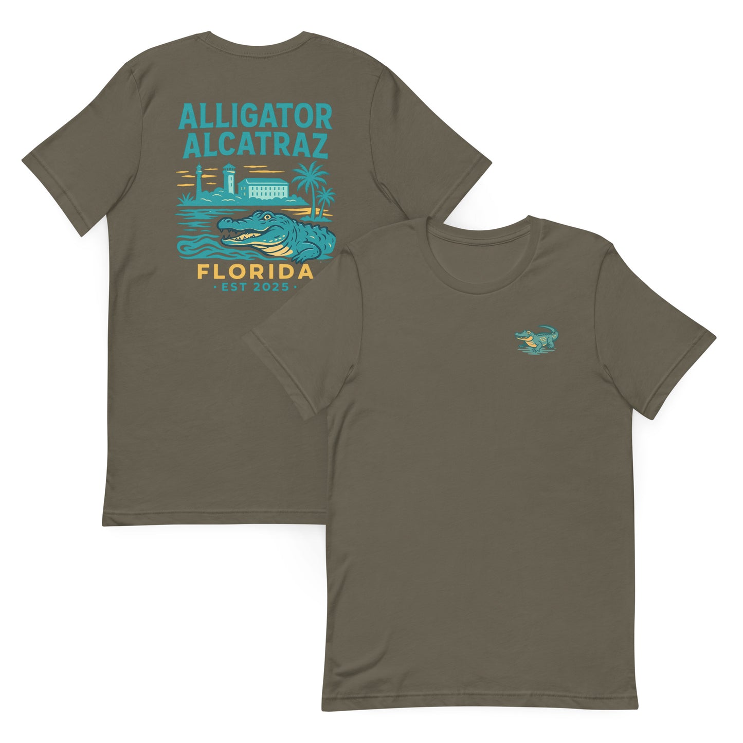Alligator Alcatraz  The Everyday Coastal Tee (Unisex Crew Neck)