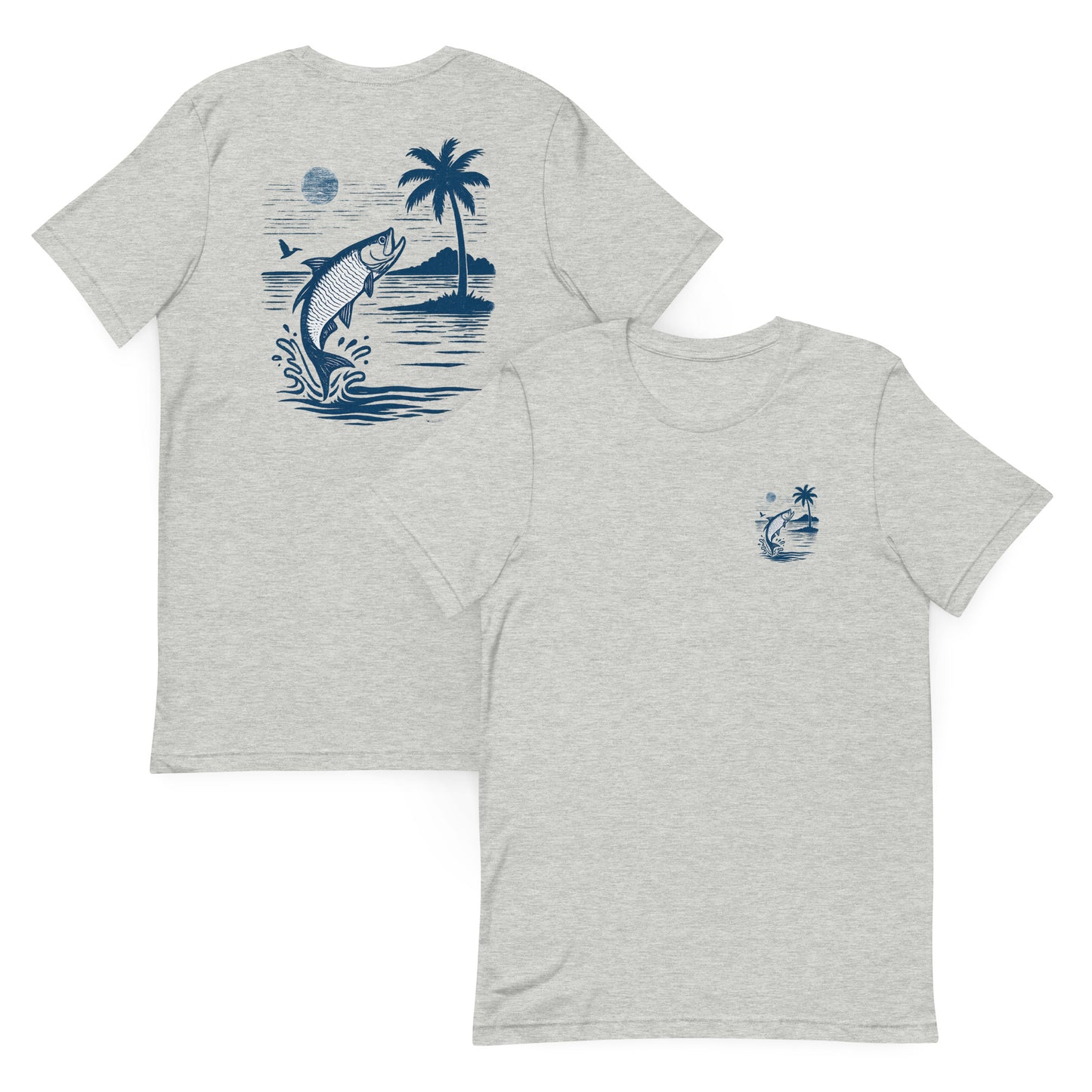 Snook at Sunrise (Grayscale Edition) The Everyday Coastal Tee (Unisex Crew Neck)