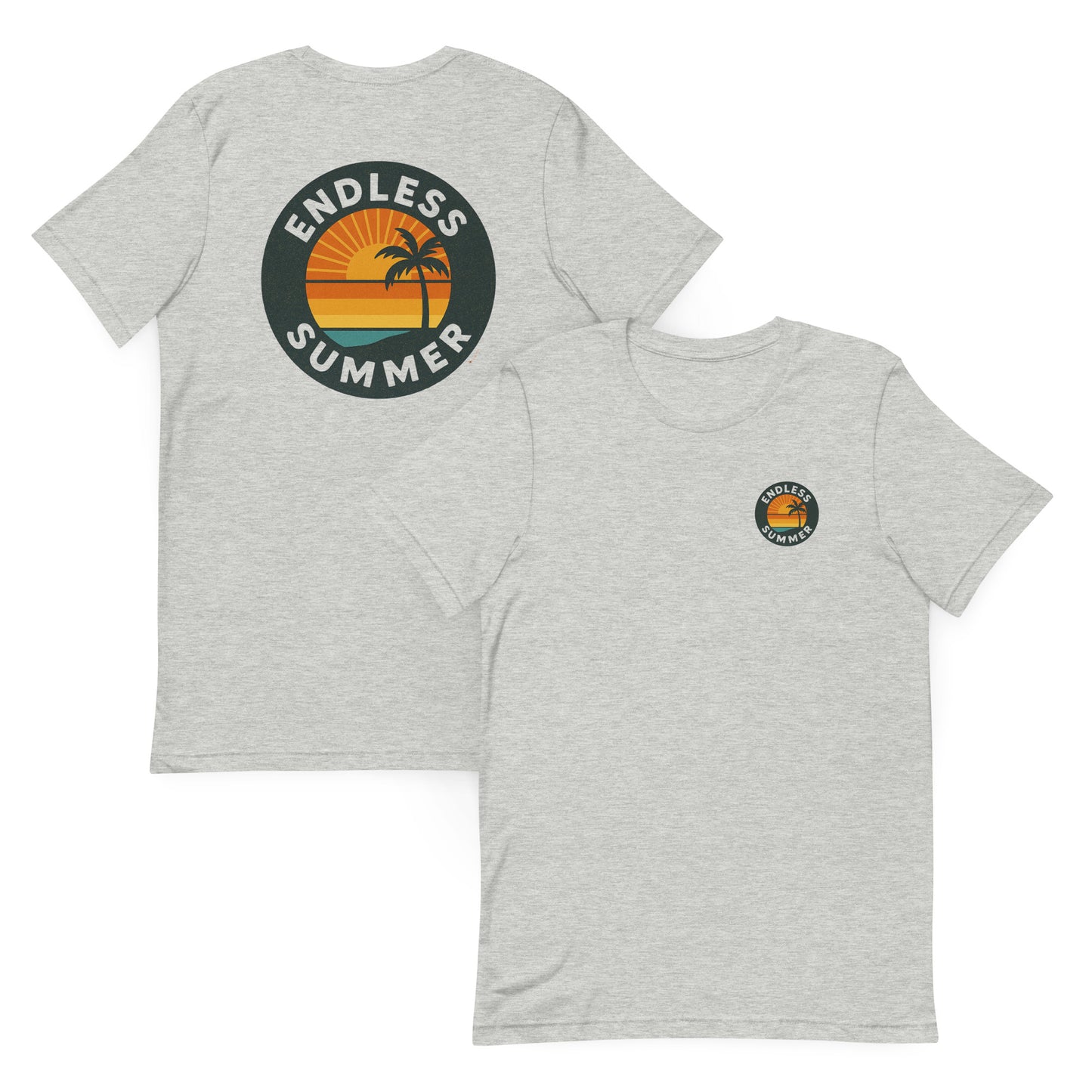 Endless Summer Retro Sun - The Everyday Coastal Tee (Unisex Crew Neck)