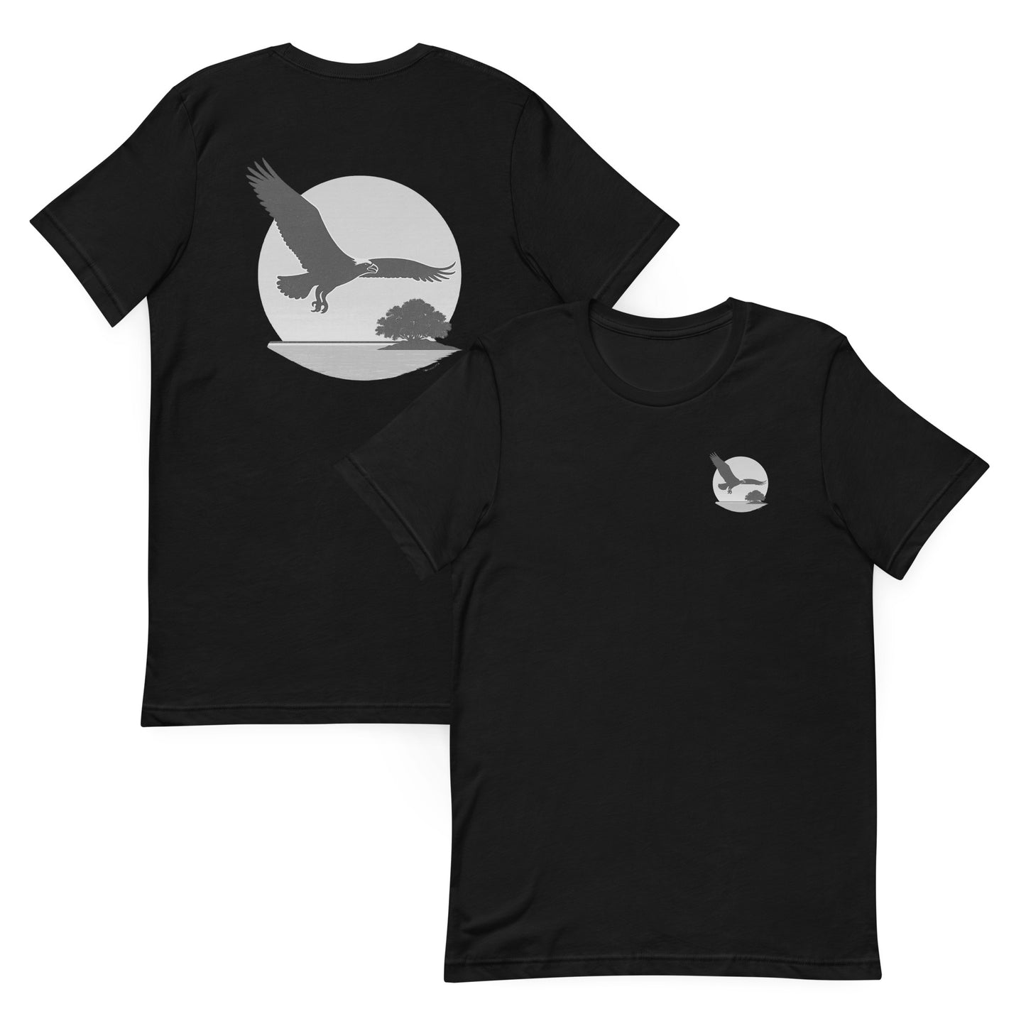 Osprey at Sunset  Silver Edition – The Everyday Coastal Tee (Unisex Crew Neck)