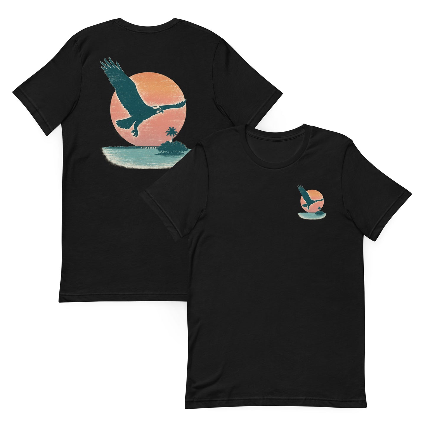 Osprey Over Seven Mile Bridge - The Everyday Coastal Tee (Unisex Crew Neck)