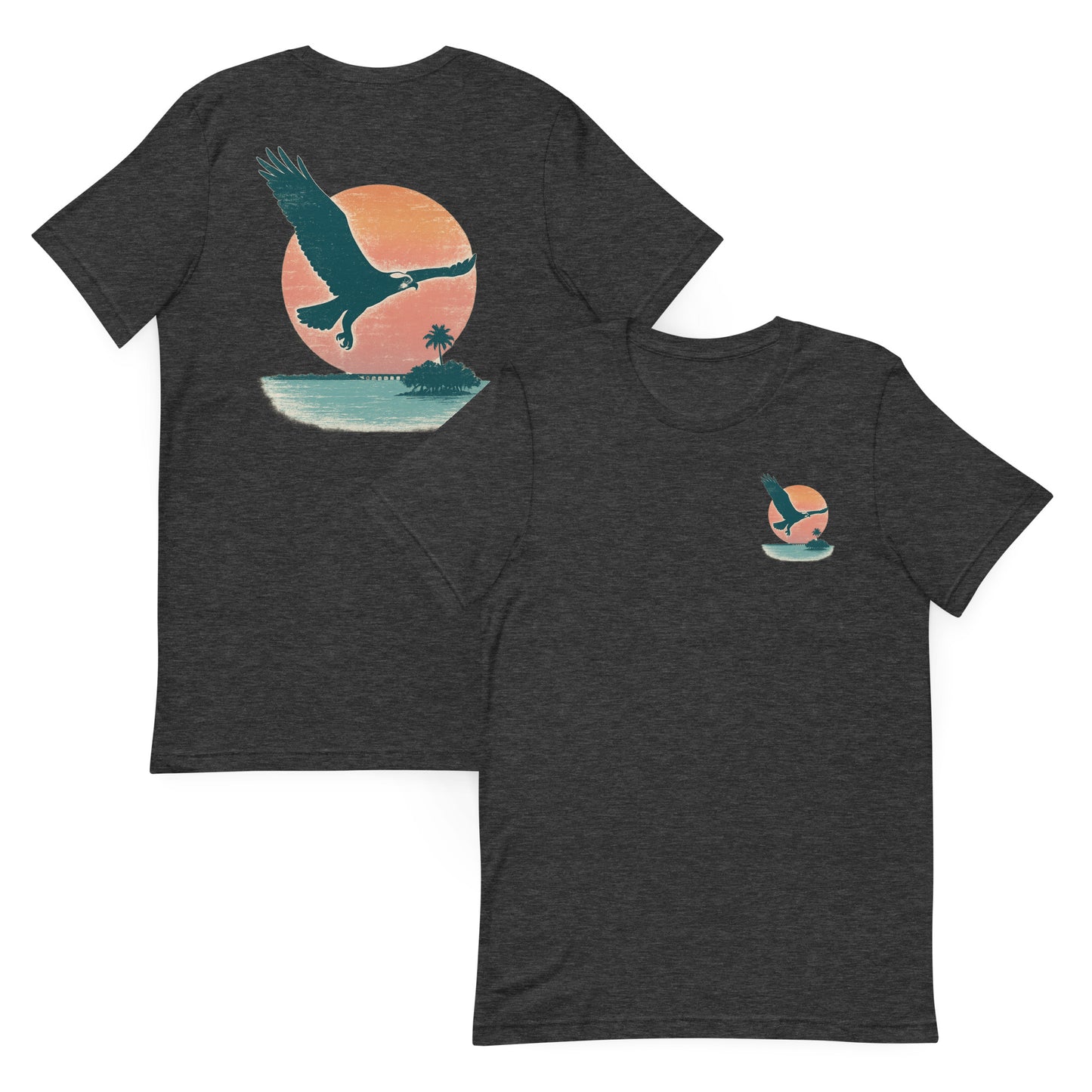 Osprey Over Seven Mile Bridge - The Everyday Coastal Tee (Unisex Crew Neck)