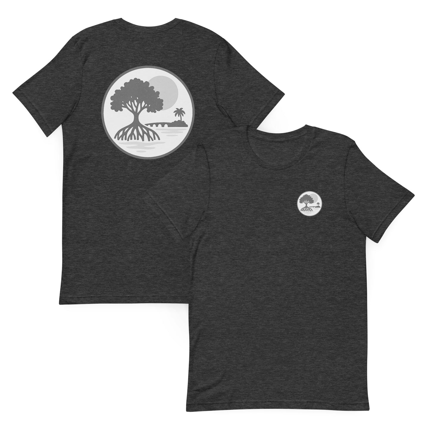 Mangrove Sunset  Grayscale Edition – The Everyday Coastal Tee (Unisex Crew Neck)