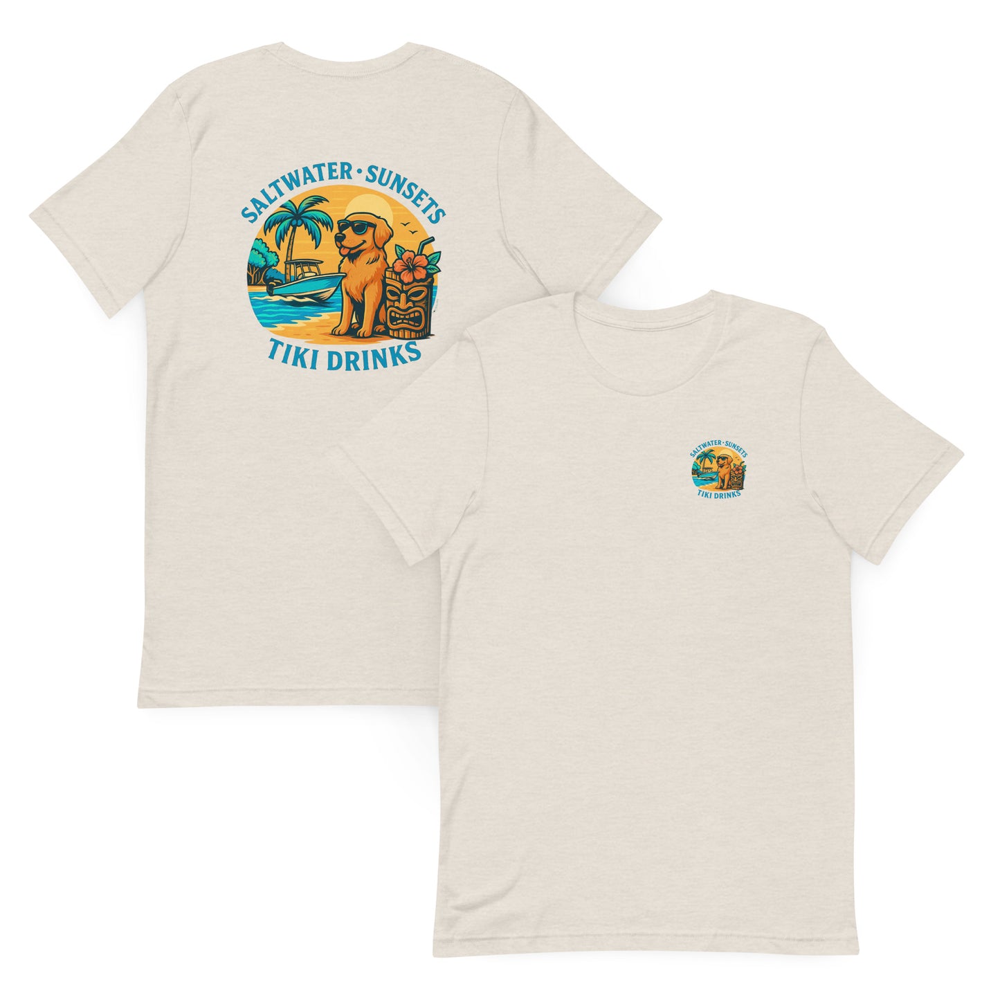 Saltwater Dog Days - The Everyday Coastal Tee (Unisex Crew Neck)