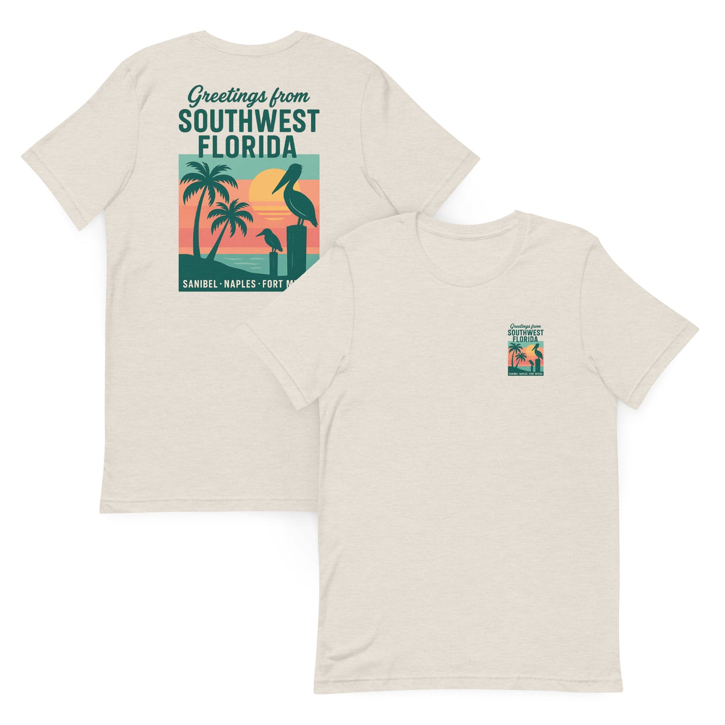 Greetings from Southwest Florida - The Everyday Coastal Tee (Unisex Crew Neck)