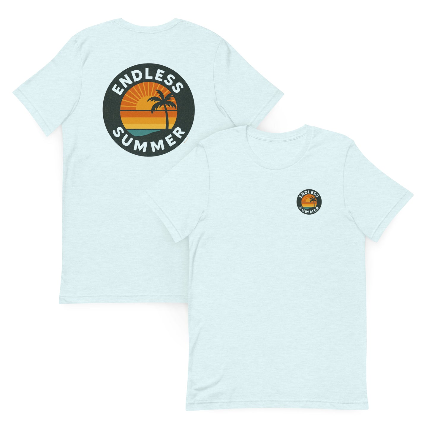 Endless Summer Retro Sun - The Everyday Coastal Tee (Unisex Crew Neck)
