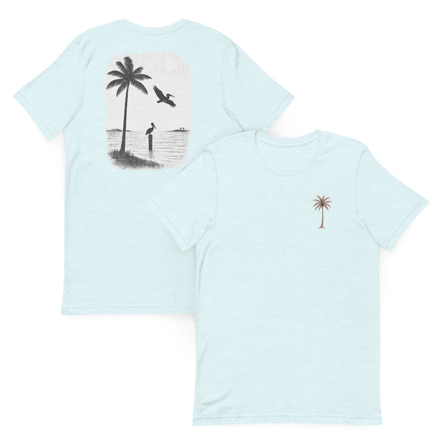 Pelicans at Dusk - The Everyday Coastal Tee (Unisex Crew Neck)