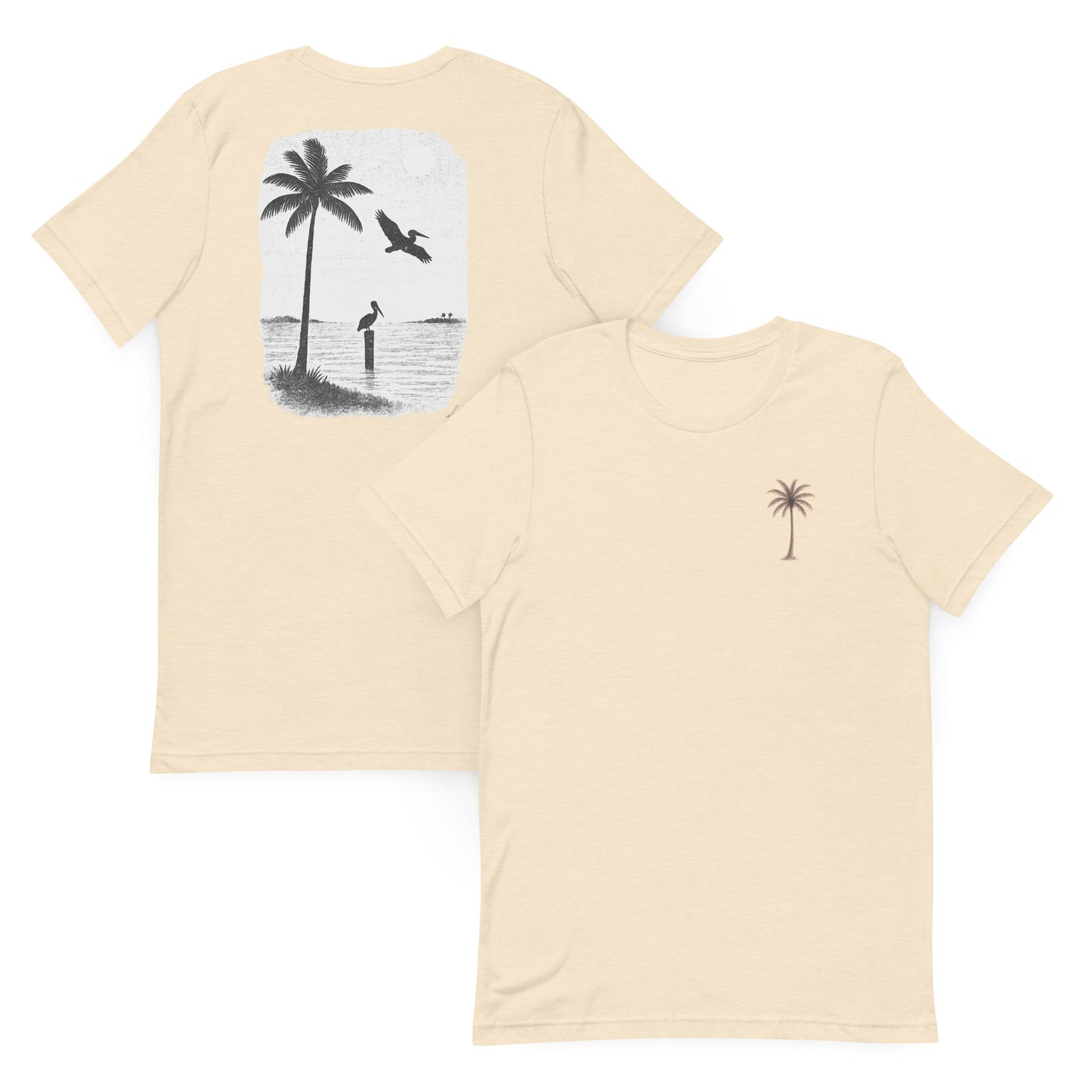 Pelicans at Dusk - The Everyday Coastal Tee (Unisex Crew Neck)