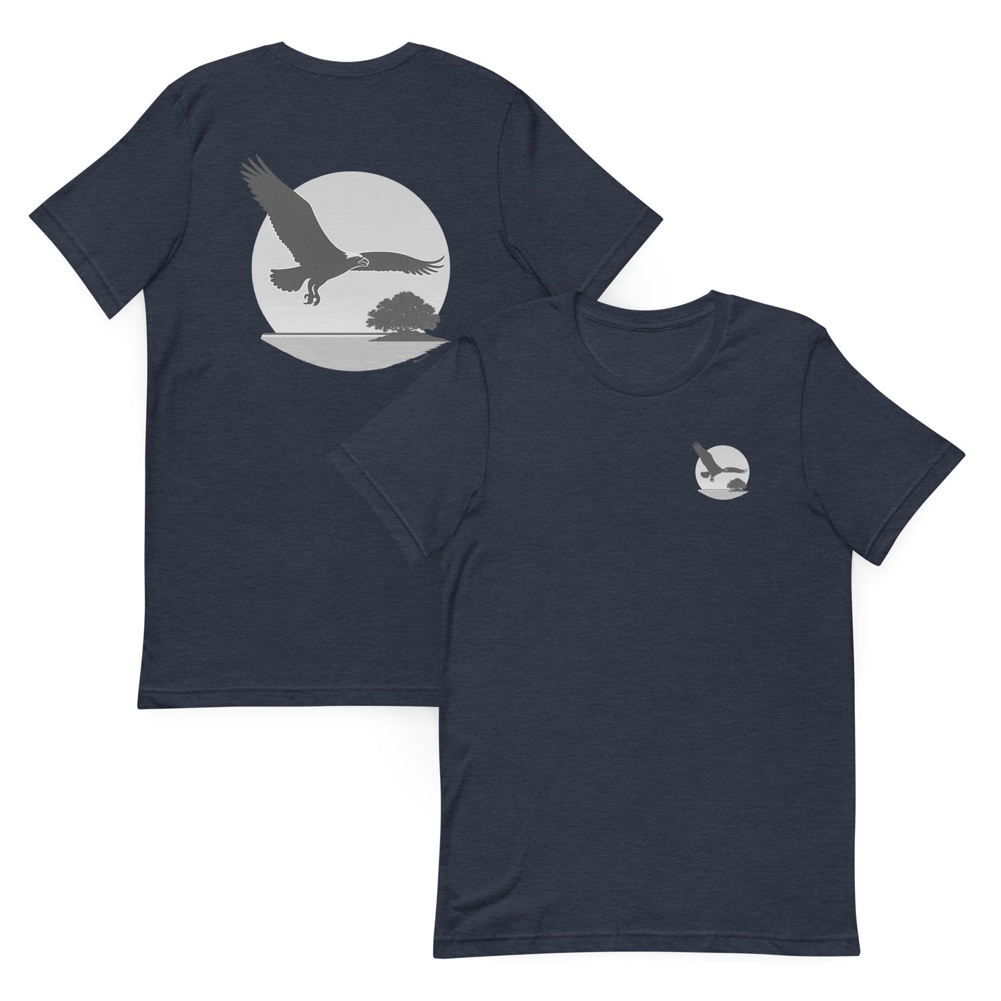 Osprey at Sunset  Silver Edition – The Everyday Coastal Tee (Unisex Crew Neck)