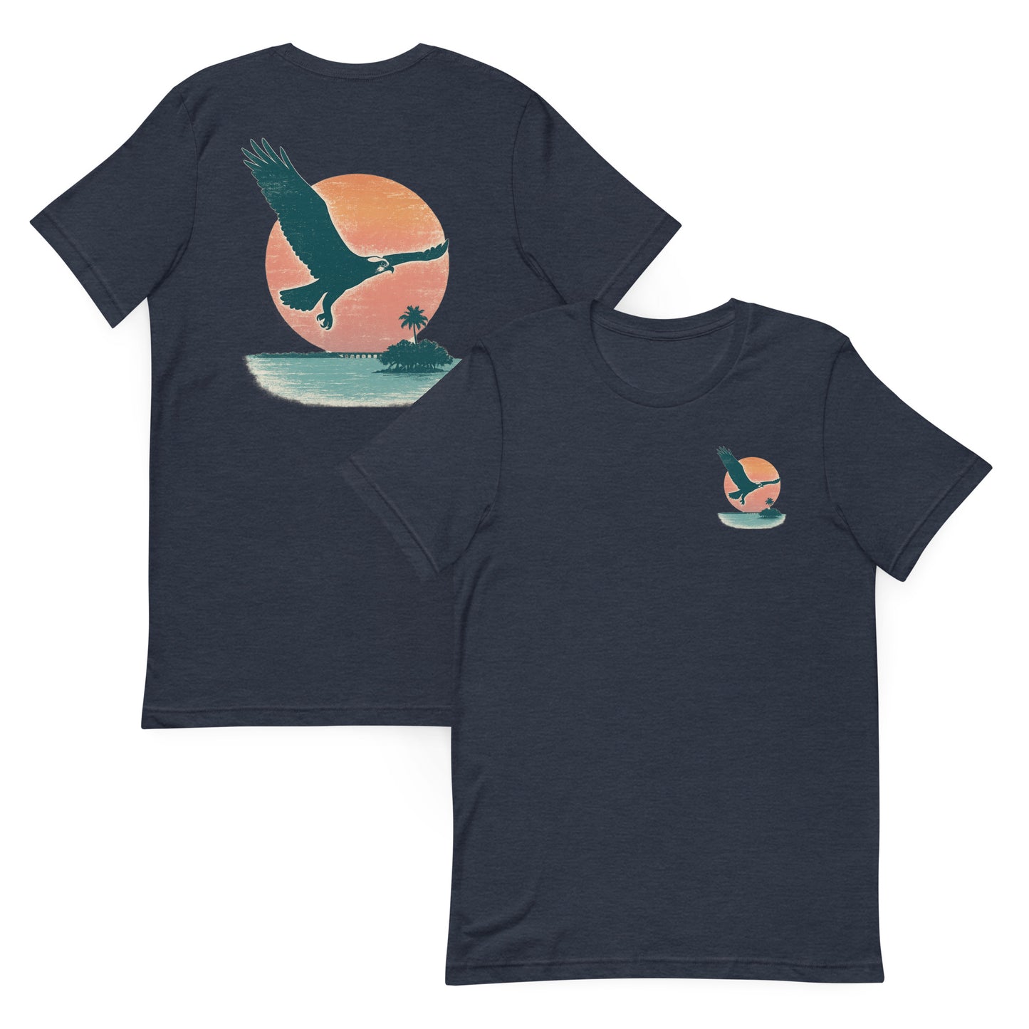 Osprey Over Seven Mile Bridge - The Everyday Coastal Tee (Unisex Crew Neck)