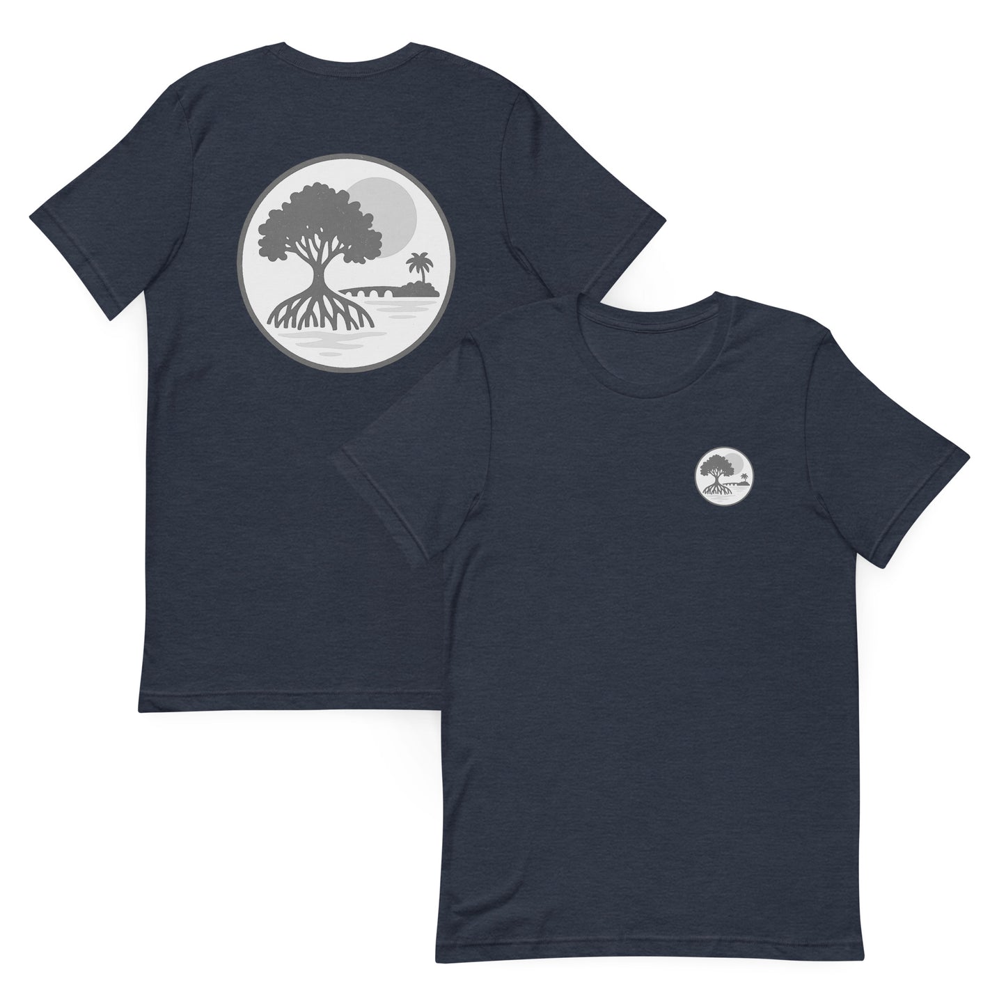 Mangrove Sunset  Grayscale Edition – The Everyday Coastal Tee (Unisex Crew Neck)