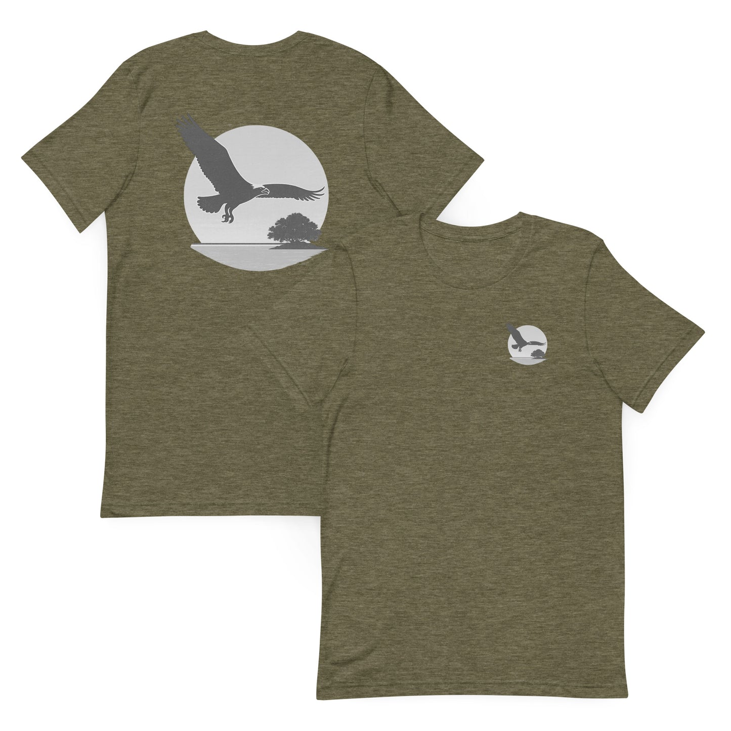 Osprey at Sunset  Silver Edition – The Everyday Coastal Tee (Unisex Crew Neck)