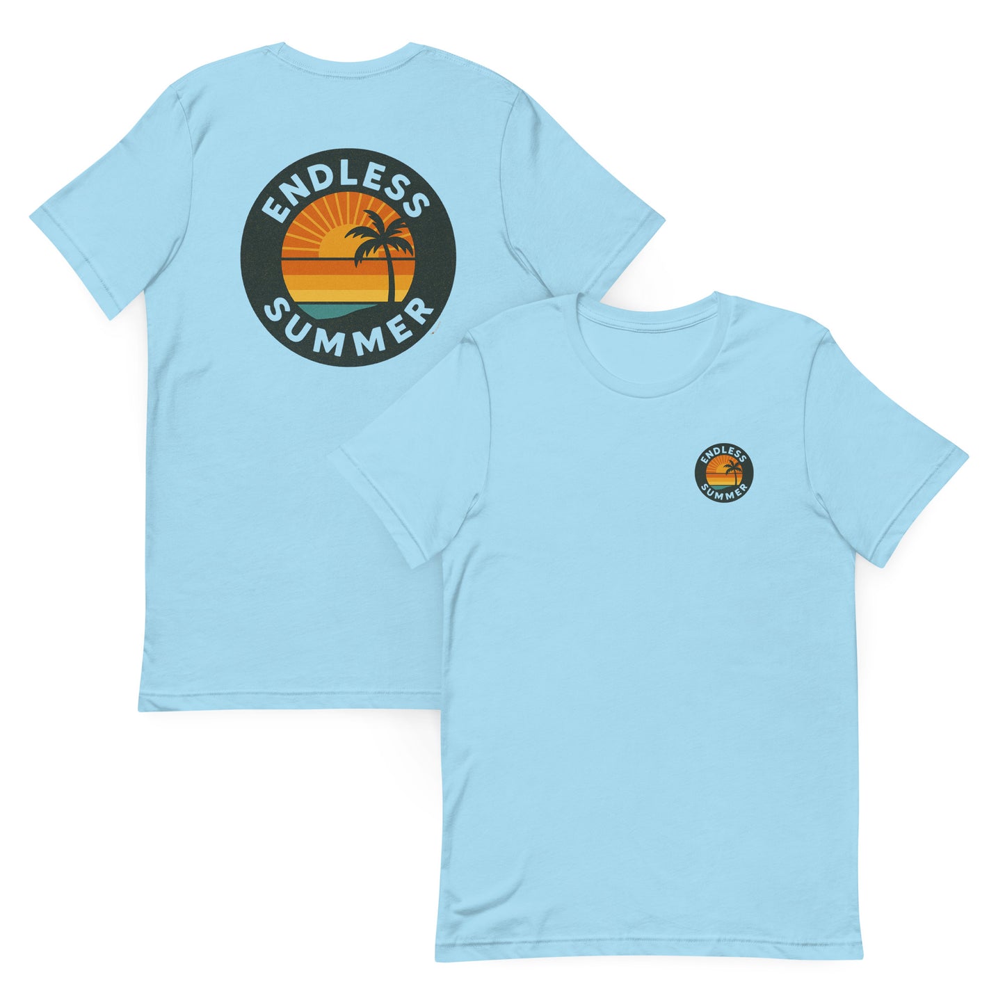 Endless Summer Retro Sun - The Everyday Coastal Tee (Unisex Crew Neck)