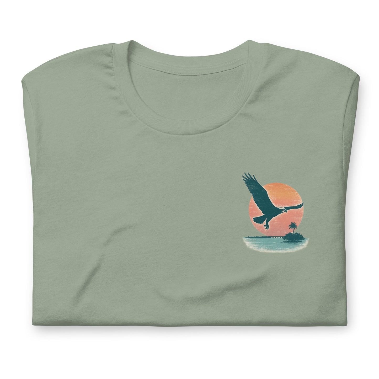 Osprey Over Seven Mile Bridge - The Everyday Coastal Tee (Unisex Crew Neck)