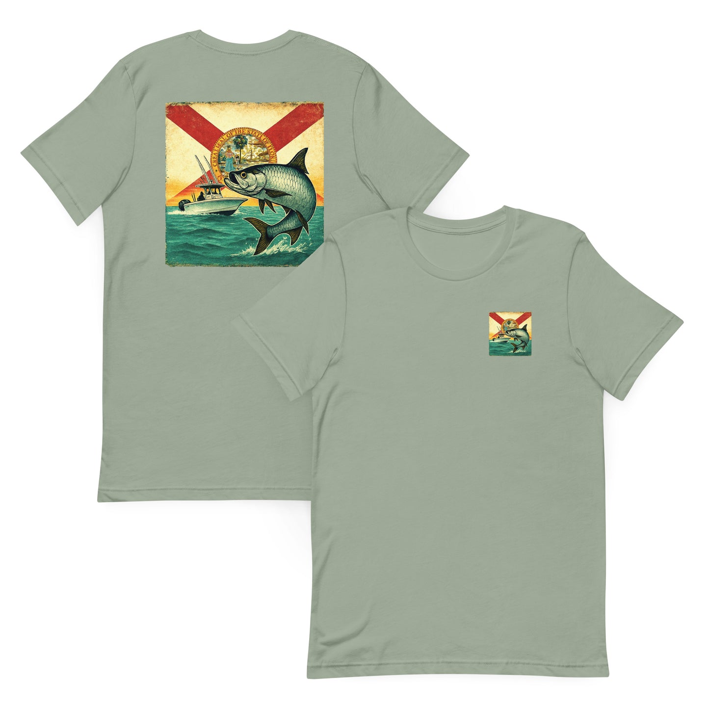 Weathered Snook Flag (Unisex t-shirt)